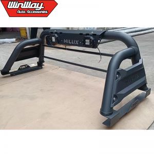 UNIVERSAL BLACK POWDER COATED STEEL ROLL BAR FOR PICKUP UTES