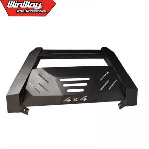 BLACK POWDER COATED STEEL GRILLE GUARD FOR HILUX 2021+