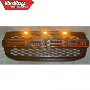 BLACK FRONT GRILL WITH LIGHT FOR FORD RANGER T9 2023+