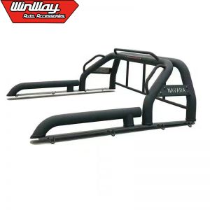 BLACK POWDER COATED STEEL SPORT ROLLBAR FOR HILUX