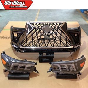 UPGRADE BODY KITS FOR TOYOTA HILUX REVO 2015-2019 TO LEXUS