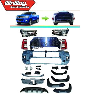 UPGRADE BODY KITS FOR TOYOTA HILUX REVO 2016 TO HILUX ROCCO 2021