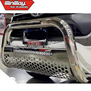 FRONT GUARD WITH LED BAR FOR TOYOTA HILUX REVO 2021 ONWARDS