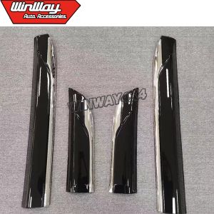 CHROMED DOOR SILL PLATE FOR TOYOTA LAND CRUISER LC300 2022+